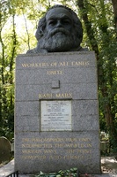 Karl Marx at Highgate Cemetery
